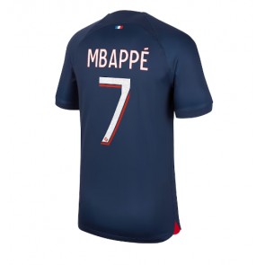 Maillot de foot Paris Saint-Germain Kylian Mbappe #7 Domicile 2023-24 Manches Courte